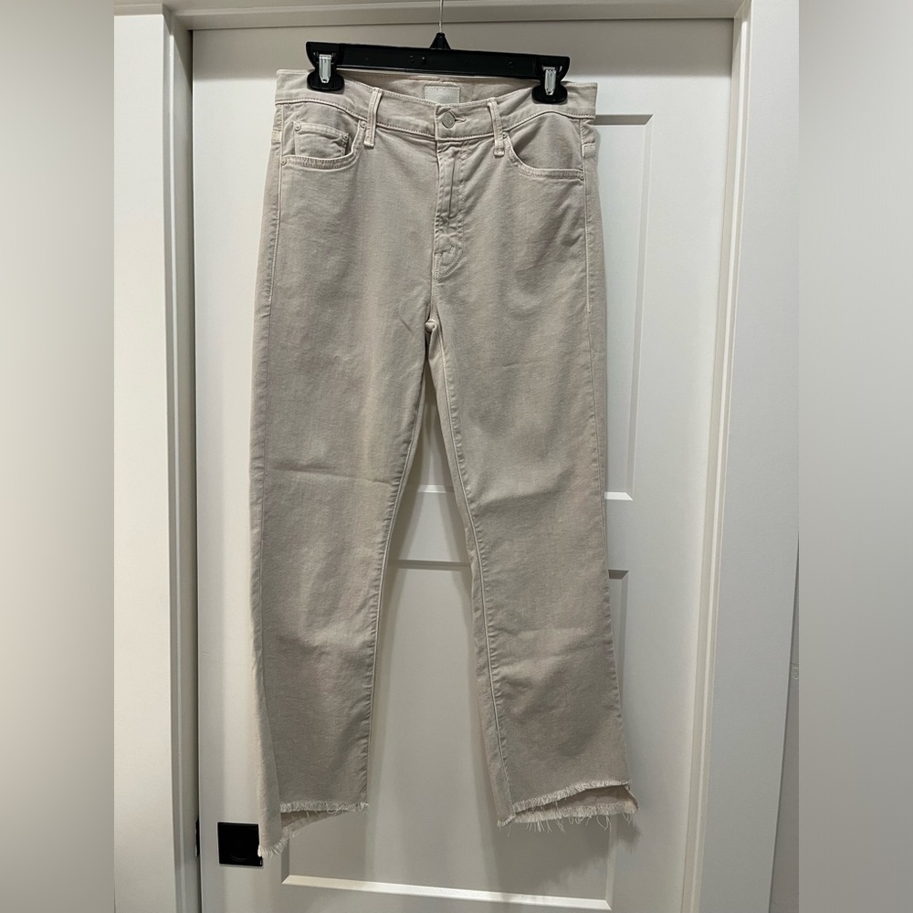 Mother Denim The Insider Crop Step Fray
